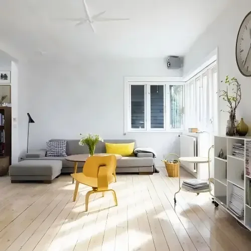 Same furniture after AI cleanup — clearer Marketplace listing photo