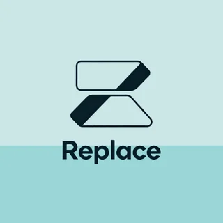 Replace background — soft sky gradient preset