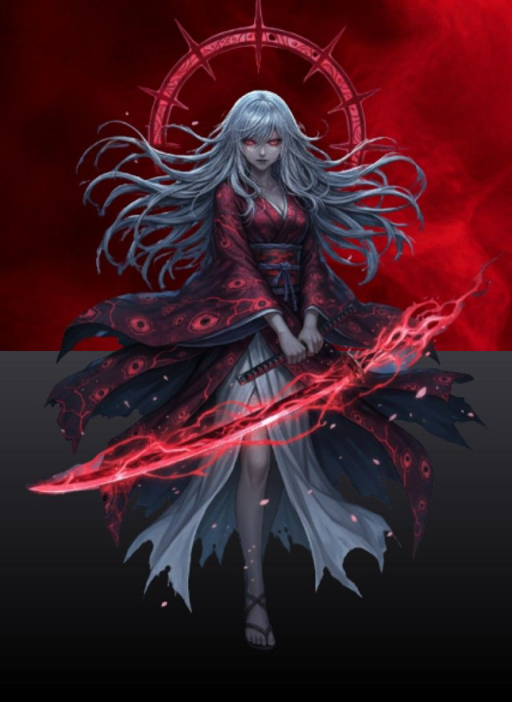 Red and black background replacement example placeholder